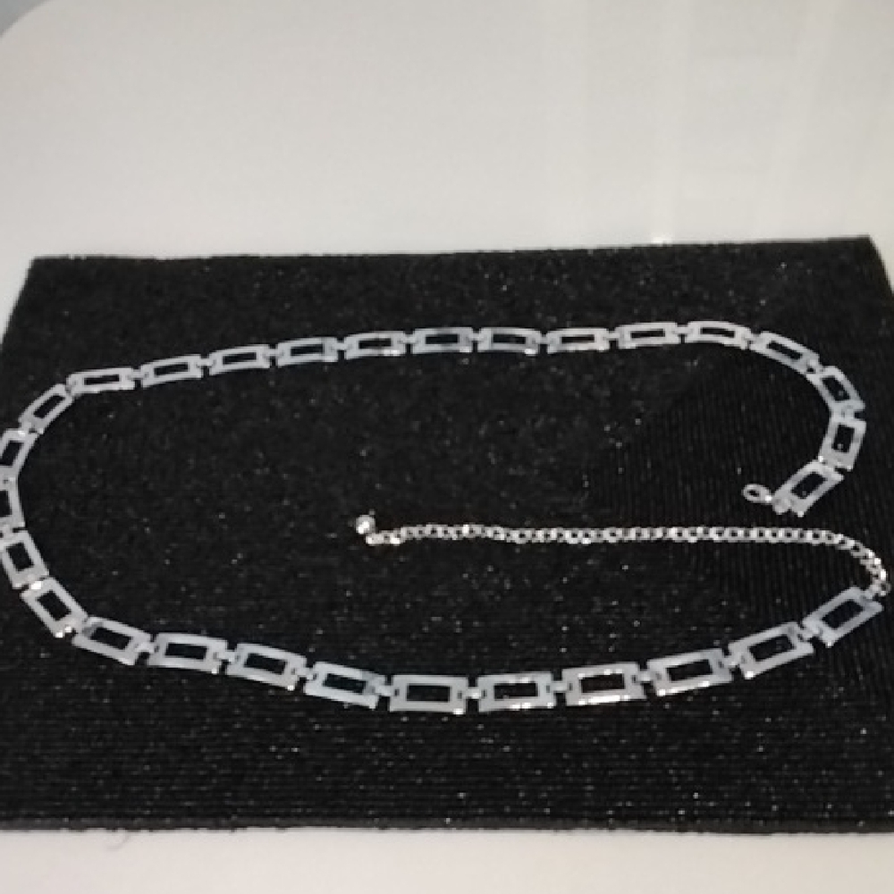 Elegant Silver Chain Belt